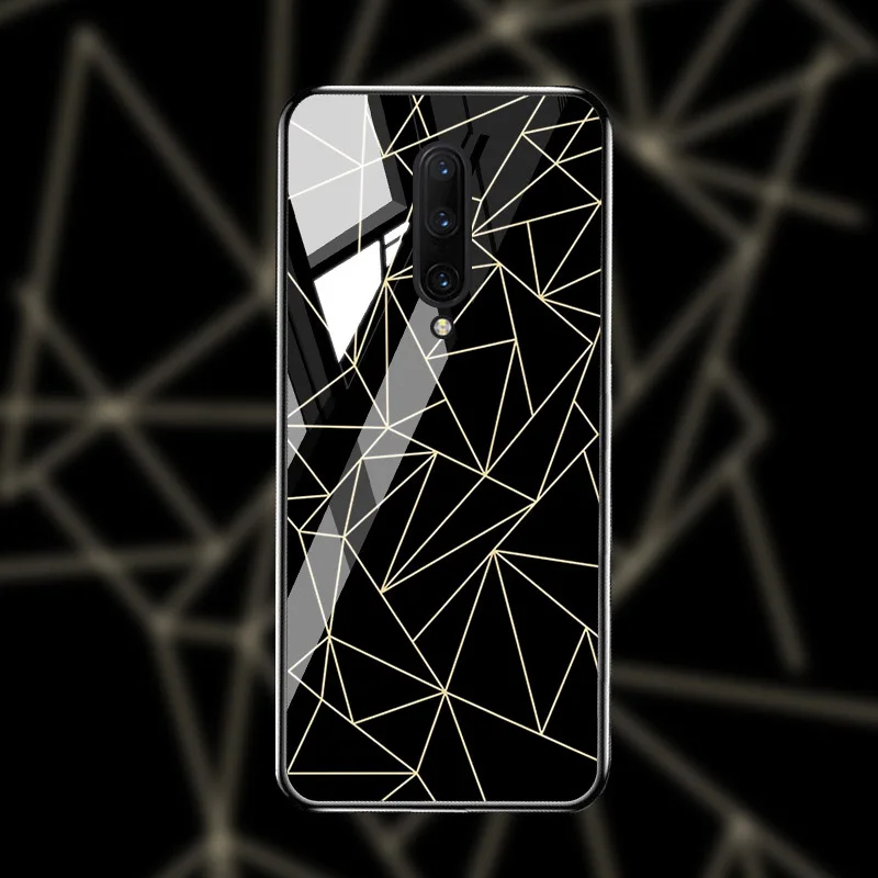 M036 Чехол из закаленного стекла для Oneplus 7T 7 Pro чехол s On для One plus 7T 7 Pro Чехол Coque Funda Bumper Coque для OnePlus 7 Pro - Цвет: M036