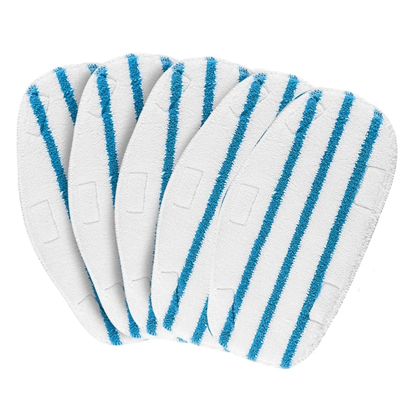 

5 Pack Replacement Steam Mop Pads,Washable Microfiber Cleaning Steamer Replacement Pads For Pursteam Thermapro 10-In-1