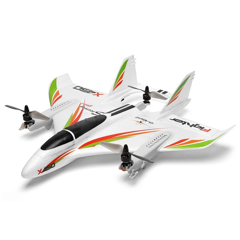 xk x450 vtol 24g 6ch 6 axis epo 450 мм размах крыльев 3d6g пе