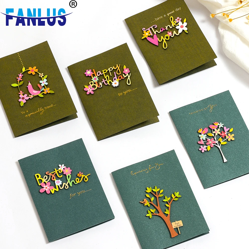 1 шт. картон дерево Сделай Сам День Святого Валентина пригласительный Декор