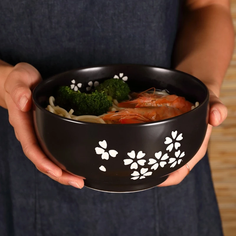 

1000Ml Ceramic Noodle Bowl Spoon Bowl Mat with Cover Instant Noodle Bowl Korean Soup Bowl Rice Bowl Cutlery Set