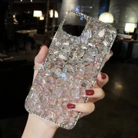 luxury bling diamond gold foil case cover for samsung galaxy m51 m31s a12324252722282 a02s a02 m02 clear crystal funda