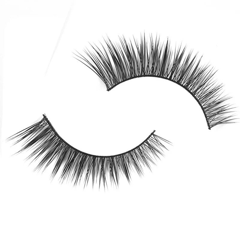 1 пара ручной работы натуральные норковые волосы длинные ресницы накладные D-12 |