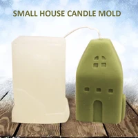 small house shape silicone candle mold creative scented candle diy making mould crafts sugar chocolate making little house mold