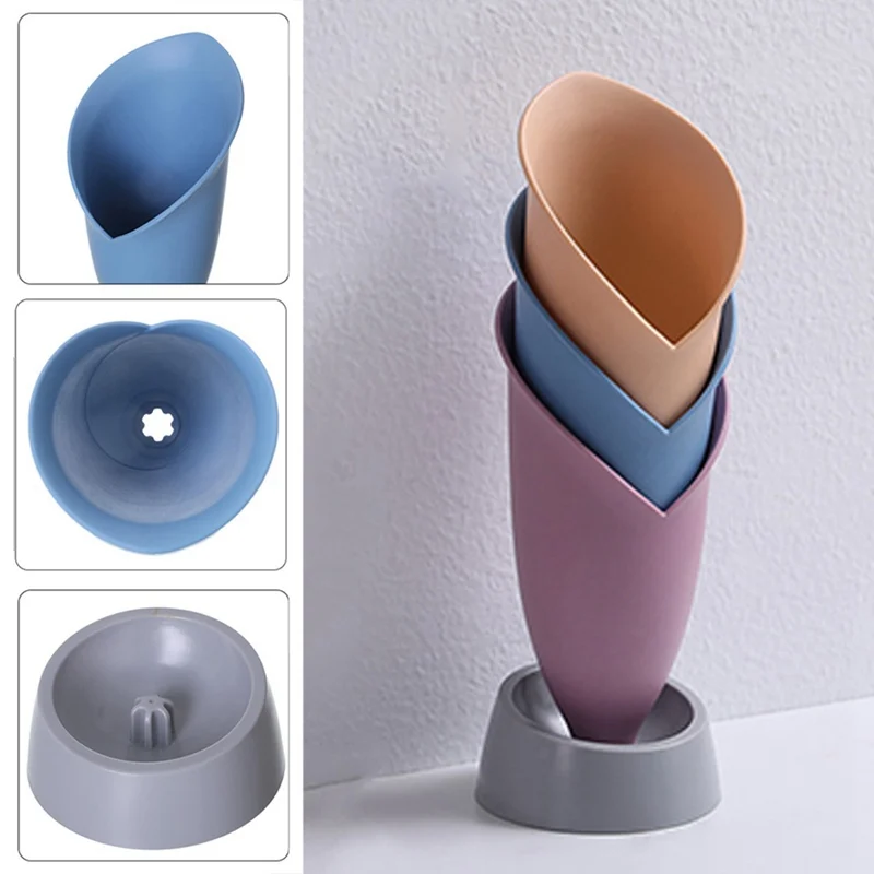 

Kitchen Multifunction Plastic Storage Organizer Creative Flower Modeling Chopsticks Spoon Holder Kitchen Tableware Drain Rack