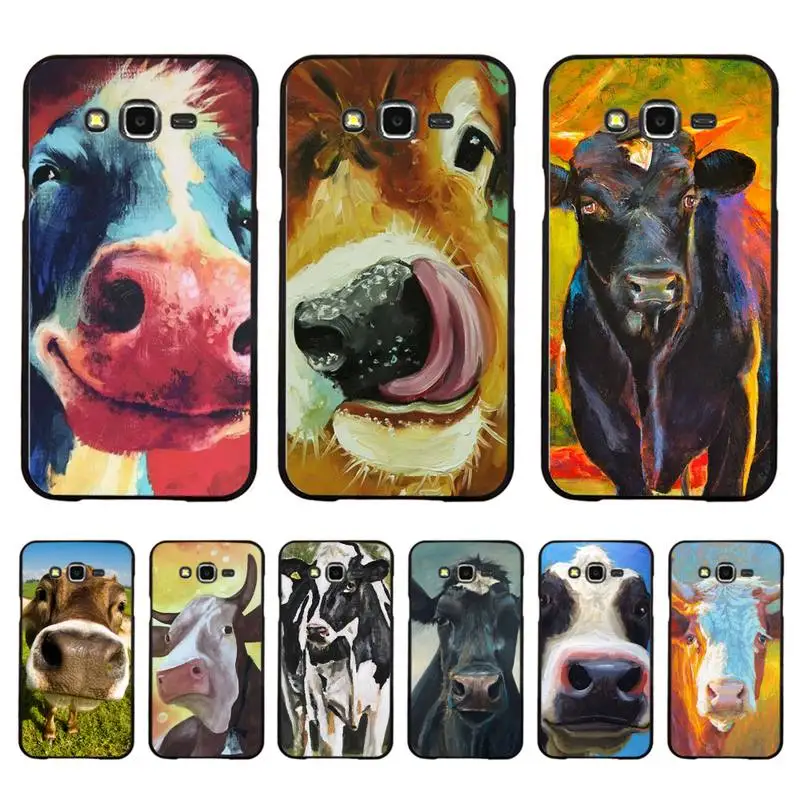 

Cow Print Phone Case For Samsung Galaxy J4plus J6 J5 J72016 J7prime cover for J7Core J6plus Back Coque