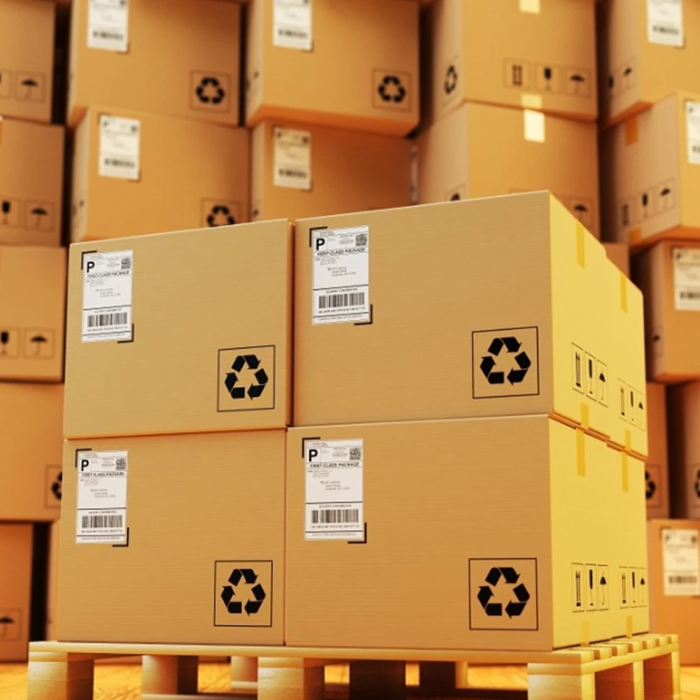 Fan-Fold прямые термоэтикетки доставка Этикетка Бумага самоклеющиеся почтовые