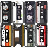 soft case for iphone 13 6 1 inches 12 mini 11 pro 7 xr x xs max 6 6s 8 plus 5 5s se tpu phone cover sac old cassette audio