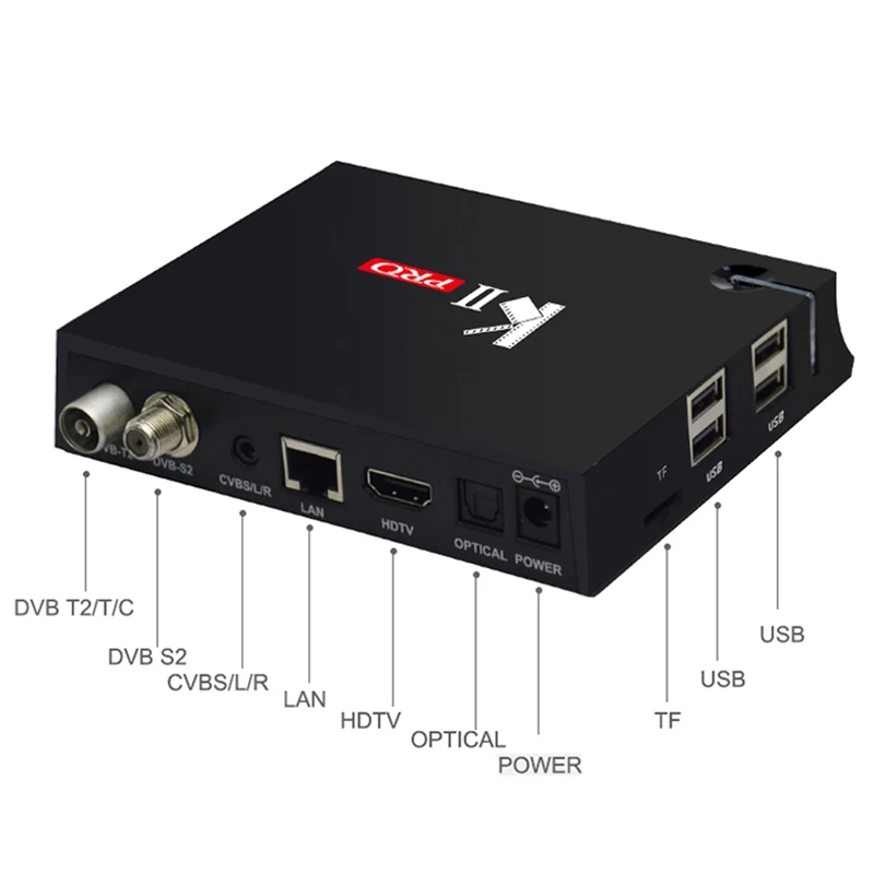 MECOOL KII Pro DVB T2+ S2 Android 7,1 Smart tv Box S905D четырехъядерный 2 Гб 16 Гб 4K медиаплеер 2,4G+ 5G двойной Wifi BT4.0 KI KII PRO