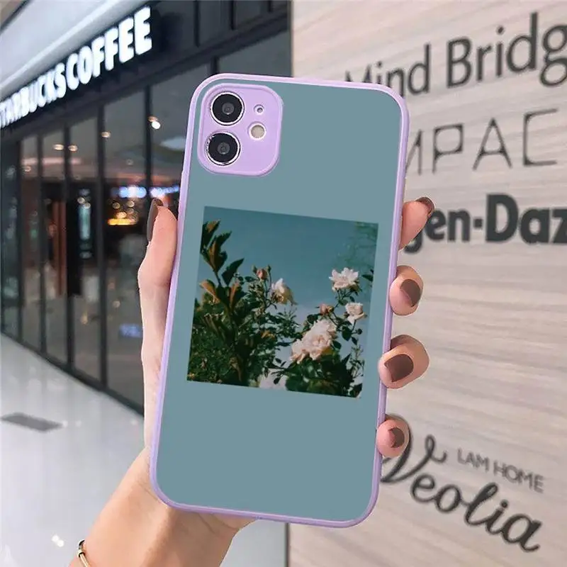 

Aesthetics songs lyrics color Phone Case Matte Transparent for iPhone 7 8 11 12 s mini pro X XS XR MAX Plus cover funda