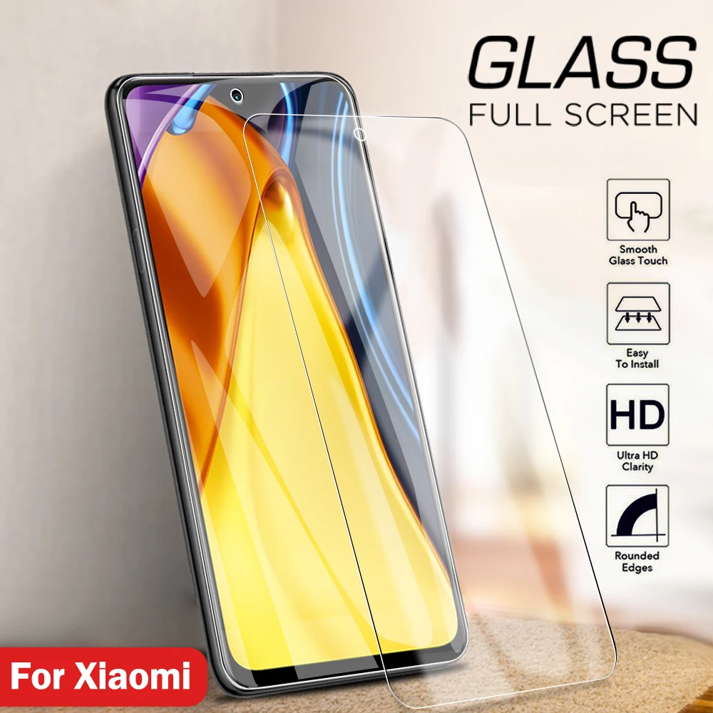 

Закаленное стекло с полным покрытием для Xiaomi Poco X3 Pro 9H, Защитная пленка для Poco X3 GT NFC, пленка из переднего стекла, Взрывозащищенная, Противоуда...
