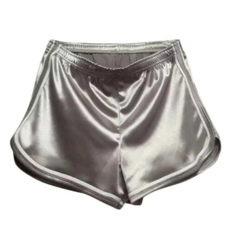 

Women Shorts Silk Slim Beach Casual White Edge Short Pants