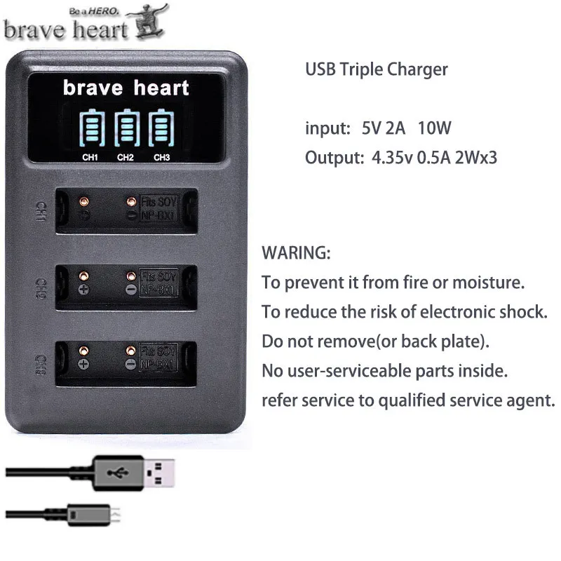 5x NPBX1 np bx1 NP-BX1 батарея и 1x USB зарядное устройство для sony DSC и HDR камера видеокамера H400 HX300 HX50V HX90 HDR AS10 AS15 AS20