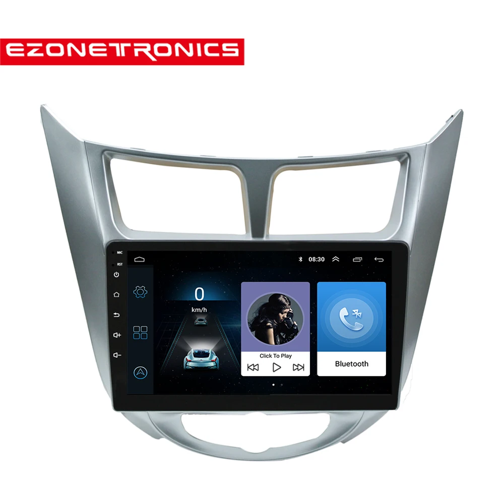 Автомагнитола 2DIN с Android 9 &quotстереомультимедиаплеером навигацией и GPS для solaris Hyundai