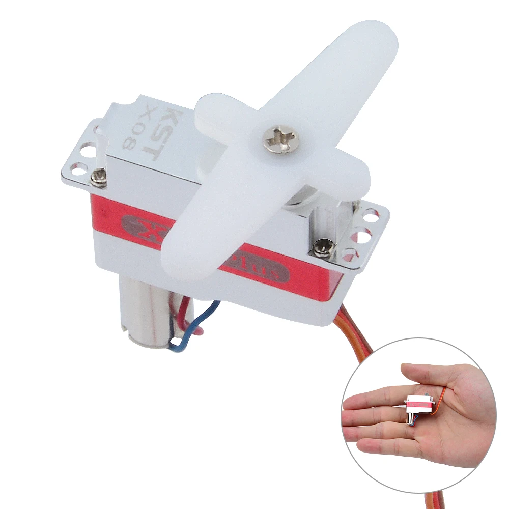 KST X08 Plus 9g сервопривод высокого напряжения с металлическим корпусом 5 3 кг 0 09 8 мм