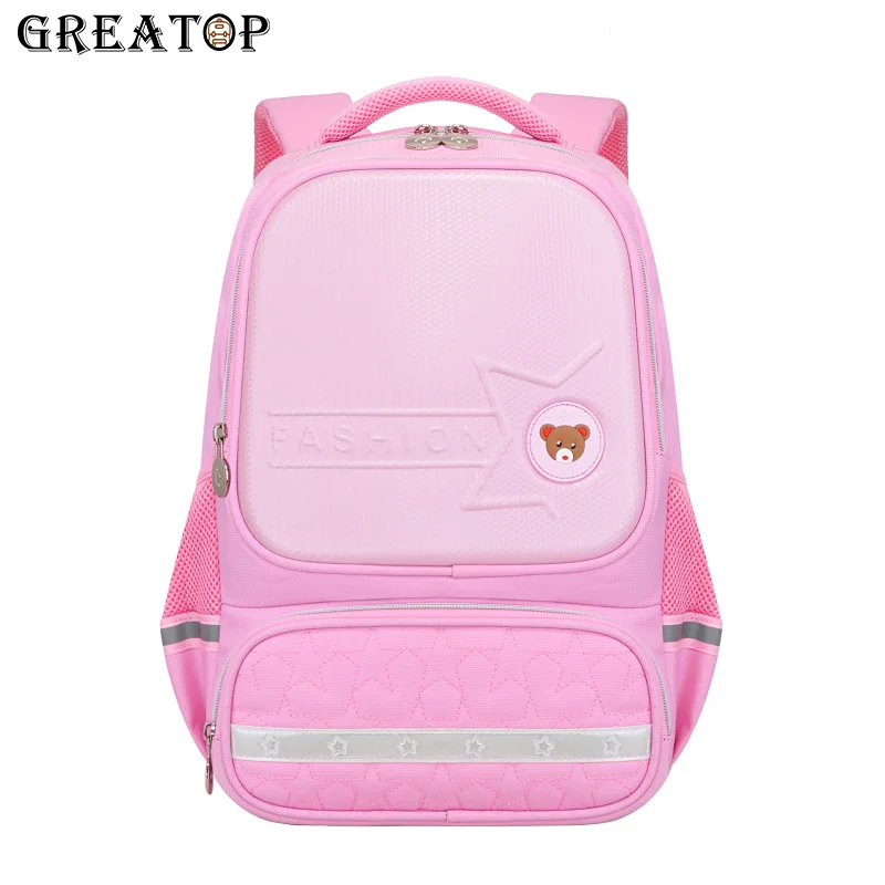 GREATOP новая школьная сумка для детей модная мультяшная с жестким корпусом