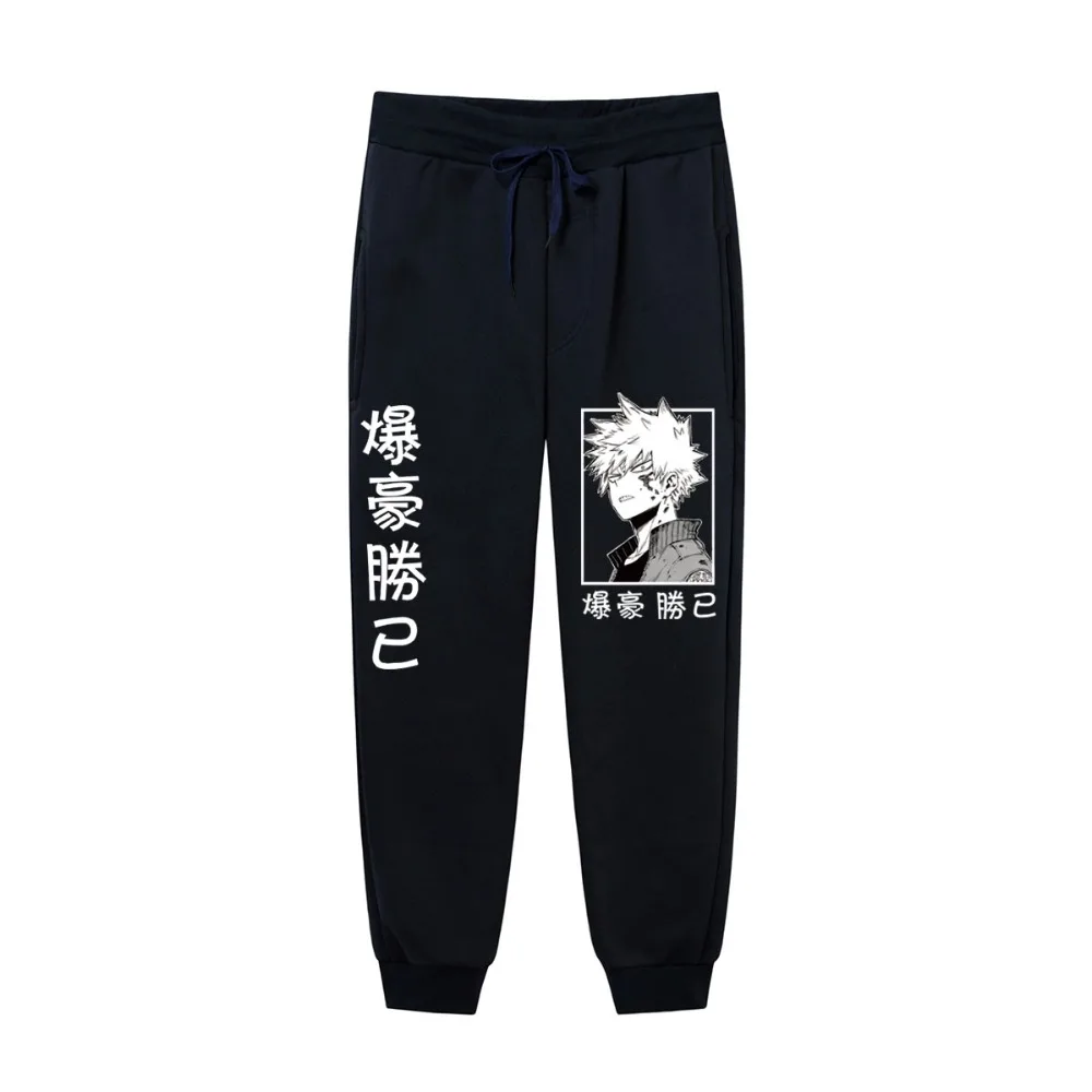 

Japanese anime men's pants MyHero Academia Katsuki Bakugo Harajuku print jogging men's trousers casual sports pants sports pants