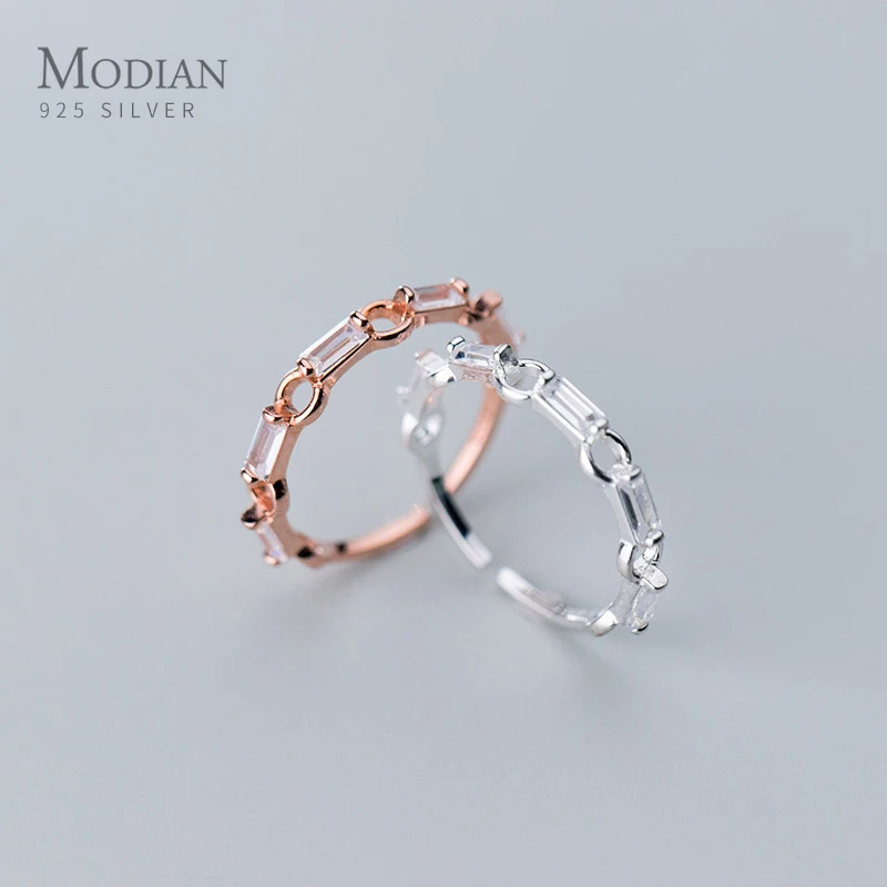 Modian чистый 925 Стерлинговое Серебро геометрической формы круг квадратный