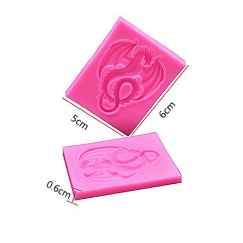 Силиконовая форма 3D Dragon для тортов фондана рукоделия конфеты кексов шоколада