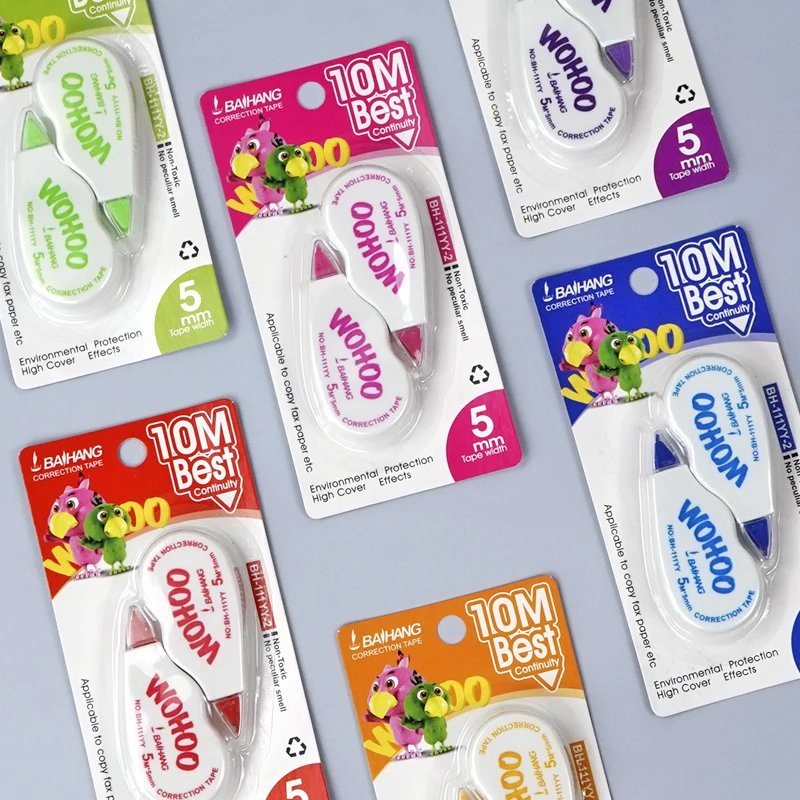 

2 Pcs/set Correction Tape Stationery Wholesale Items White Out Correcting Tape Student Gift Office Items School Supplies