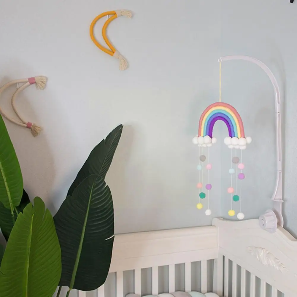 

INS скандинавские ручные плетеные радужные украшения, настенный реквизит HangingRainbow, украшение для комнаты с кисточками, детские украшения, под...