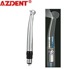 Стоматологический высокоскоростной наконечник AZDENT с 4 отверстиями, светодиодный электронный генератор, быстрая муфта, 4-сторонняя распылительная чистящая головка