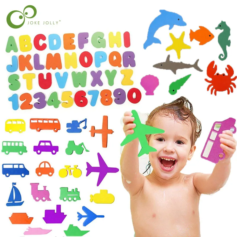 Детские цифровые игрушки головоломки для ванной с надписью мягкие EVA обучающие