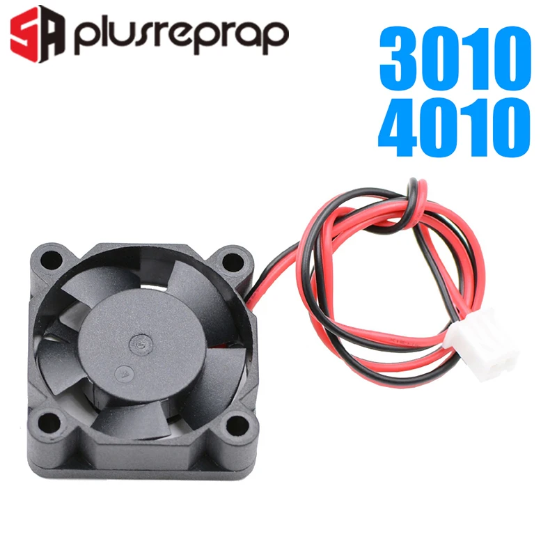 5015/4010/3010/5010/6010/8010 12V 24V охлаждения Turbo вентилятор с бесщеточным двигателем постоянного тока Кулер Вентилятор 2-проводной черный Пластик вентилятор для 3D-принтеры