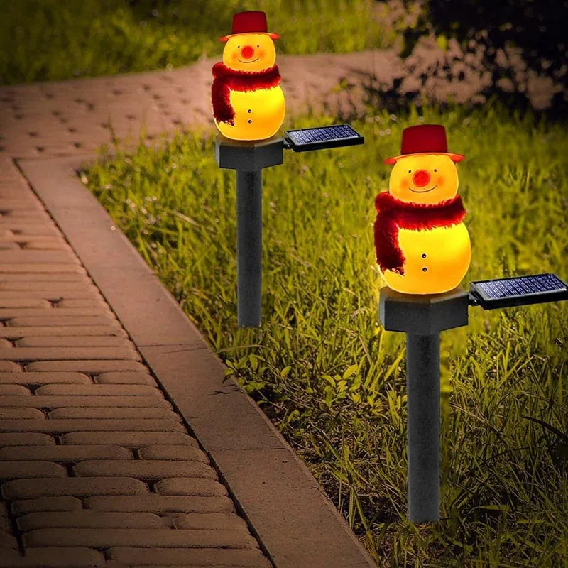 

Newly Christmas Solar Landscape Light Outdoor Unique Courtyard Lawn Lamp For Garden Patio Decoration