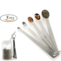 5pcs kitchenware mini measuring spoon stainless steel mearure tools multifunction multiple size ingredients measuring spoon