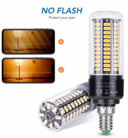 Smart IC 5736 SMD Светодиодная лампа-кукуруза для люстры E27 E14 B22 3 Вт 5 7 9 12 15 | Лампы и
