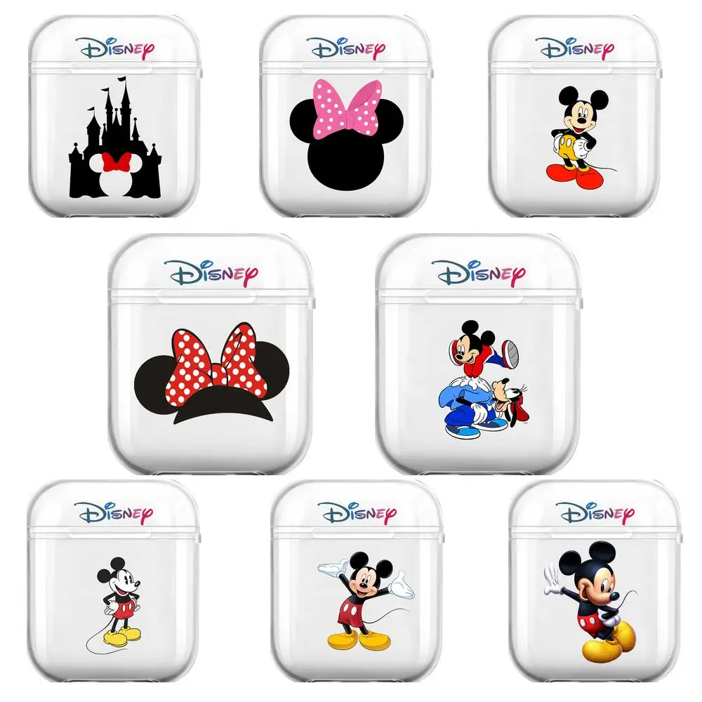 

Мягкие силиконовые чехлы disney с Микки для Airpods 1/2, защитный чехол для беспроводных Bluetooth наушников для Air Pods, сумки для зарядных устройств