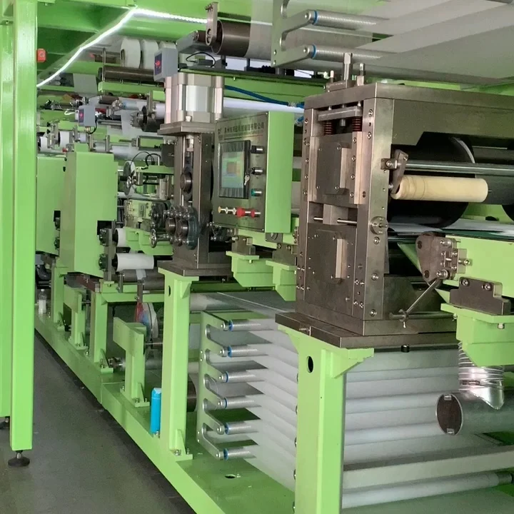 

Disposable adult nappies making production line