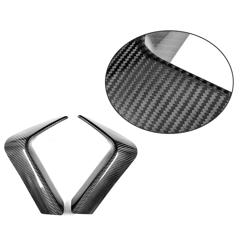 Углеродное волокно задний бампер диффузор для губ разветвители нижний угол