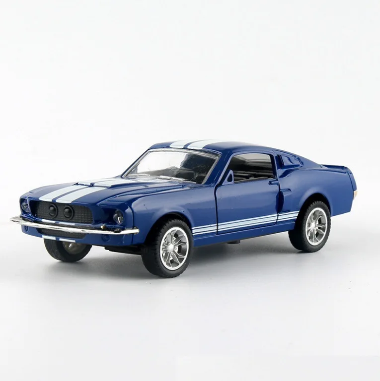 Новинка 2019 модель автомобиля Ford Mustang GT 1967 GT500 в масштабе 1:32 из сплава крутая