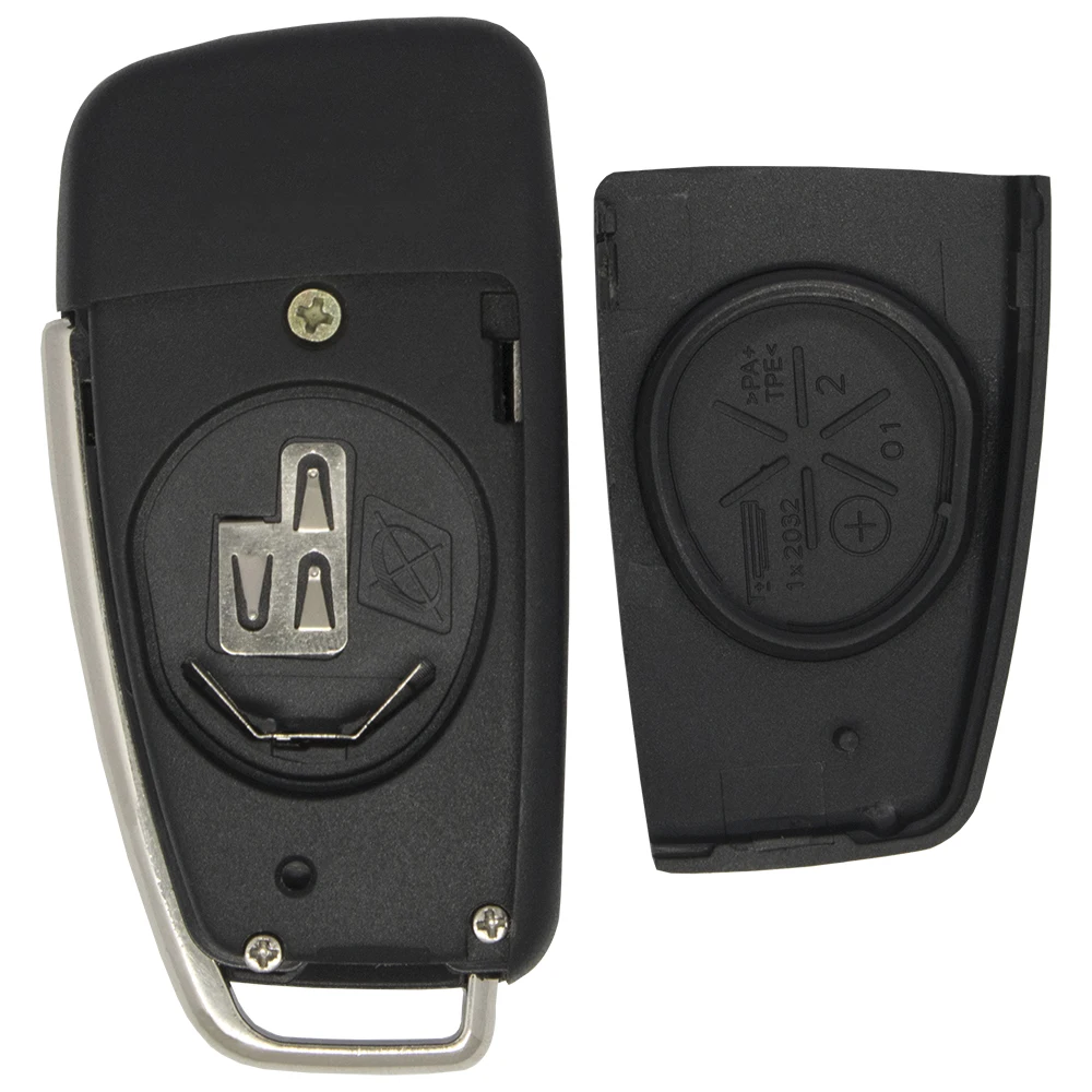 WhatsKey 3 кнопки Складной Дистанционный флип автомобильный чехол для ключей Audi A6L A3 A4