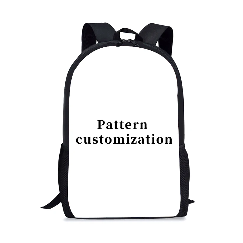 Casual Zipper Phone pocket Schoolbag Children Backpack New Custom Color Pet Pictures Student Backpack Boy And Pet Lovers Gifts