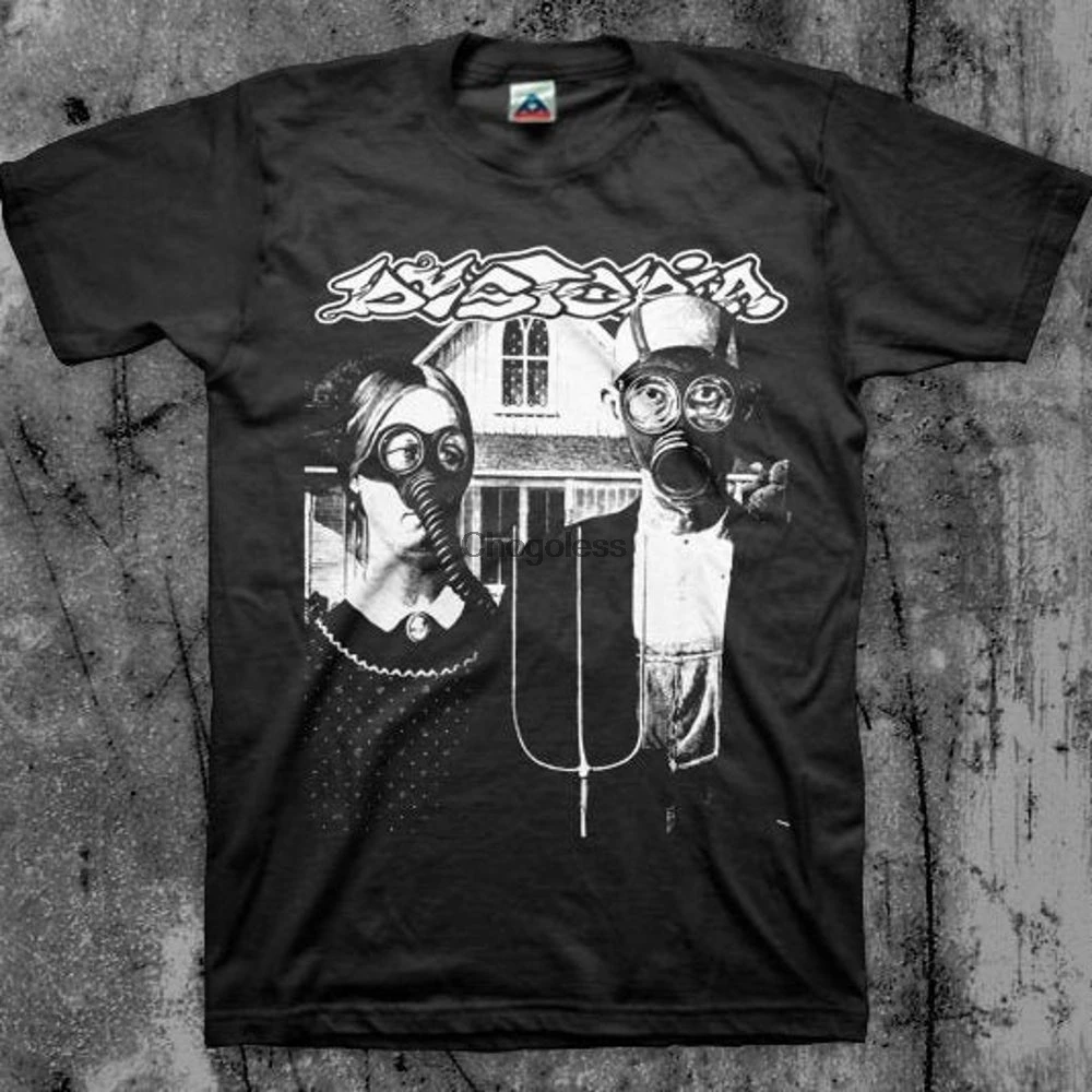 

Dystopia t shirt crust punk band(4)