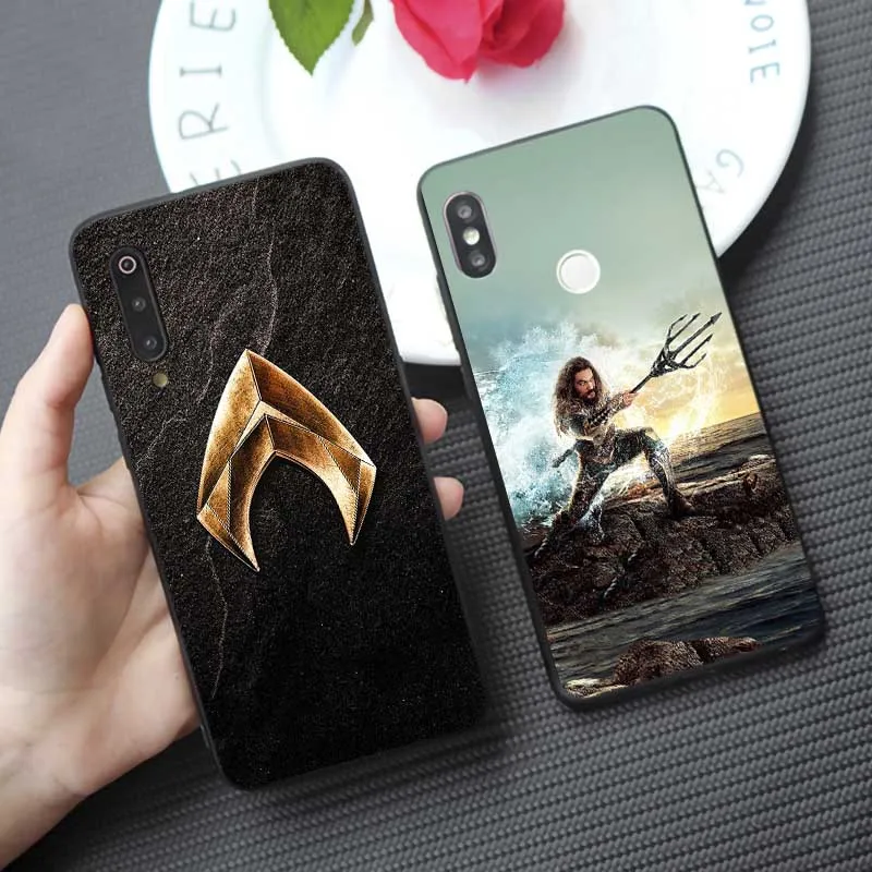 Чехол Aquaman для xiaomi mi 10 pro 9 9t se 8 pocophone f1 a3 mix 3 Прозрачный мягкий силиконовый чехол