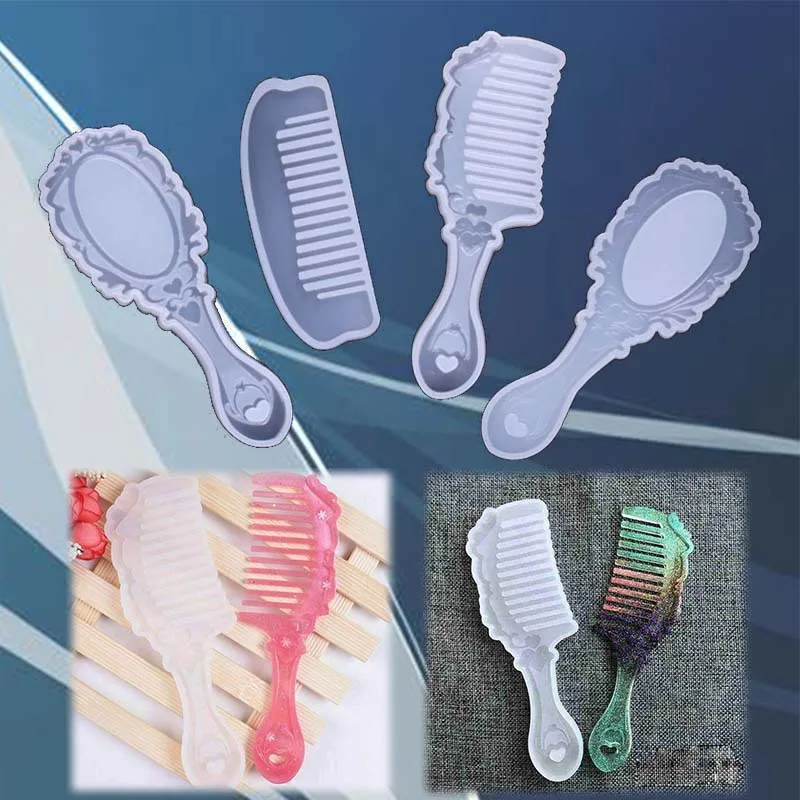 

Jewelry Pendant 3D Resin Silicone Mold Crafts Tool Comb Mould DIY Casting Making