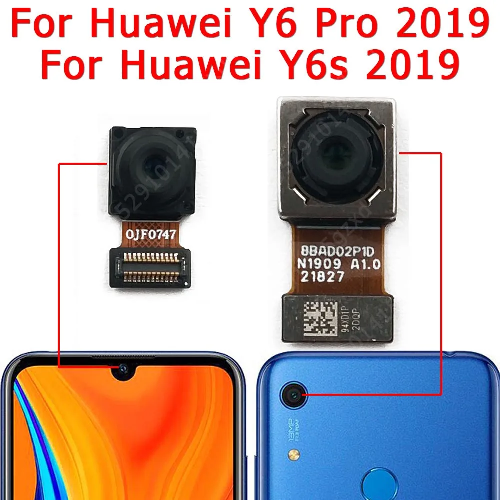 

Оригинальная передняя и задняя камера для Huawei Y6 Pro Y6s 2019, модуль фронтальной и основной фронтальной камеры для селфи, запасные части для заме...