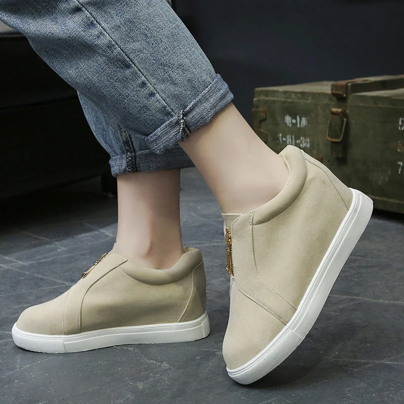 2020 новый унисекс без шнуровки Женские кроссовки размера плюс 43 армийский