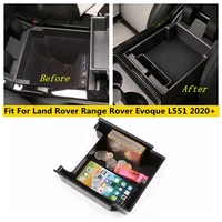 yimaautotrims car central armrest storage box container glove organizer case for land rover range rover evoque l551 2020 2022