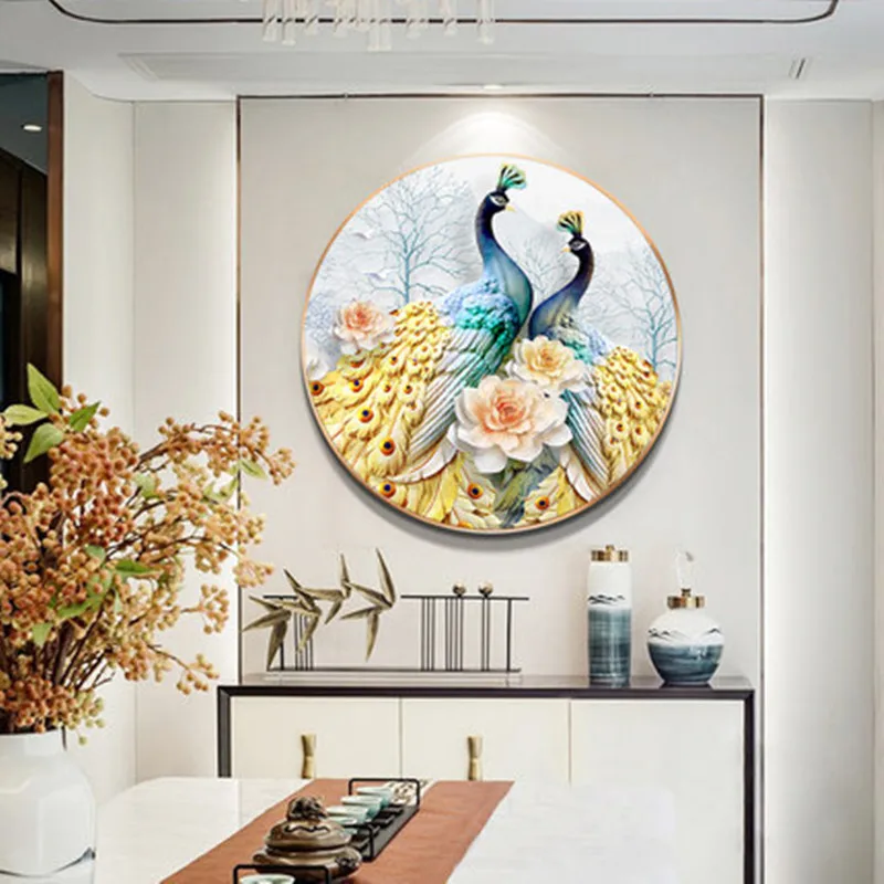 Алмазная вышивка &quotсделай сам&quot картина с изображением павлина | Дом и сад