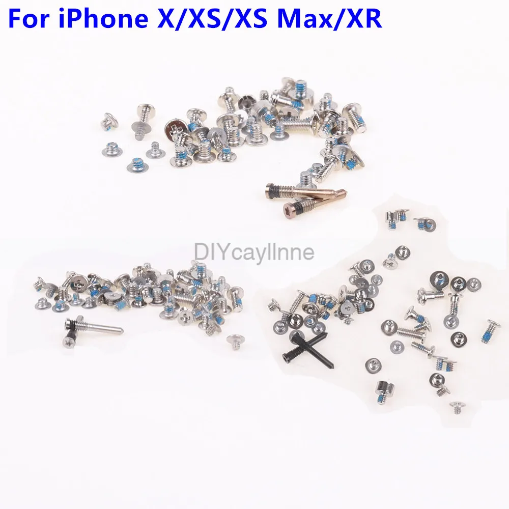 1 комплект новинка оригинальный для iPhone X XS XR MAX полный набор винтов с 2 нижними