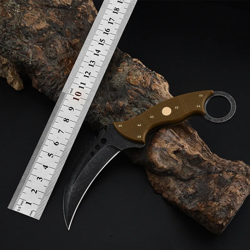 HS Tools тактический нож с фиксированным лезвием Tiger Claw для выживания на природе
