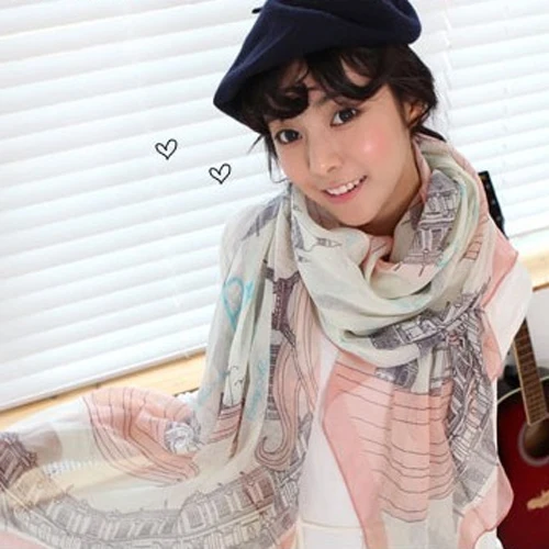 Лидер продаж модная женская Повседневная Вуаль мягкий длинный шарф для женщин