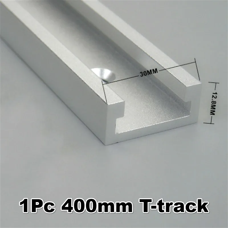 Aluminium alloy T-tracks Slot Miter Track And Miter Bar Slider Table Saw Miter Gauge Rod Woodworking Tools DIY - Цвет: 1Pc 400mm T-track