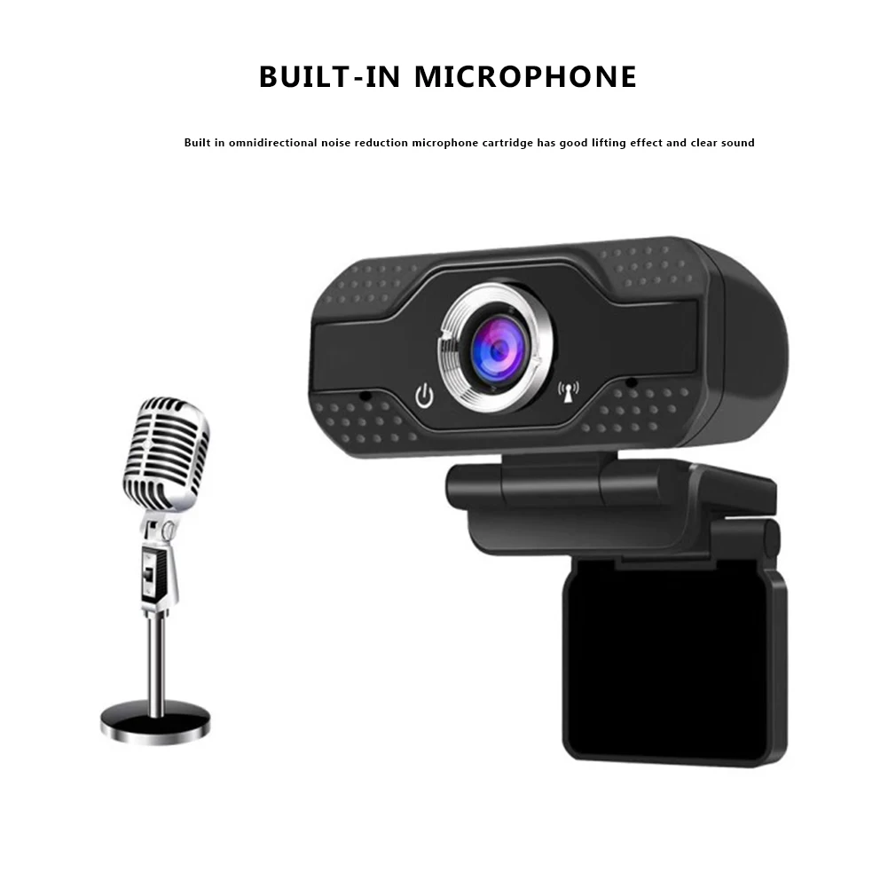 

Webcam 1080P HDWeb Camera with Built-in HD Microphone 1920 x 1080p USB Plug n Play Web Cam for Desktop Laptop PC,720P/180PWebcam