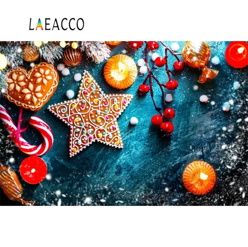 Laeacco Рождественские фоны сосна подарок шар детские игрушки конфеты бар деревянная доска Портрет фон фотосессия Фотостудия